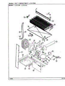 07 - Unit Compartment & System parts for Crosley Refrigerator CT21X7W / DD67A from AppliancePartsPros.com