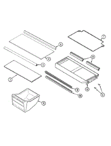 08 - Shelves & Accessories parts for Hoover Refrigerator CTM480 from AppliancePartsPros.com