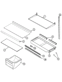 08 - Shelves & Accessories parts for Hoover Refrigerator CTM590 from AppliancePartsPros.com
