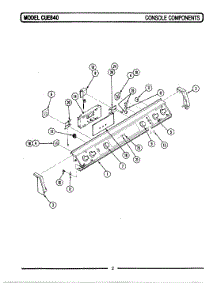 05 - Control Panel parts for Maytag Range CUE840 from AppliancePartsPros.com