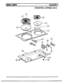 06 - Conventional Cartridge (Cae10) parts for Maytag Range CUE840 from AppliancePartsPros.com