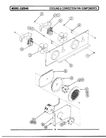07 - Cooling & Convection Fan Components parts for Maytag Range CUE840 from AppliancePartsPros.com