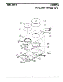 12 - Solid Element Cartridge (Cae16) parts for Maytag Range CUE840 from AppliancePartsPros.com