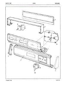 02 - Control Panel (Orig. Rev. A-B) parts for Crosley Washer CW18C1 from AppliancePartsPros.com