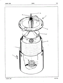 03 - Tub (Orig. Rev. A-B) parts for Crosley Washer CW18C1A from AppliancePartsPros.com