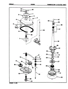 06 - Transmission (Rev. E-G) parts for Crosley Washer CW18P6H from AppliancePartsPros.com