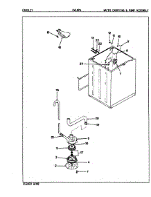 10 - Water Carrying (Rev. E-G) parts for Crosley Washer CW18P6H from AppliancePartsPros.com