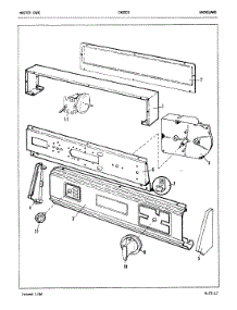 02 - Control Panel (Orig. Rev. A-B) parts for Crosley Washer CW20C5W from AppliancePartsPros.com