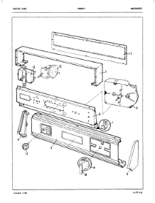 02 - Control Panel (Orig. Rev. A-B) parts for Crosley Washer CW20C7W from AppliancePartsPros.com