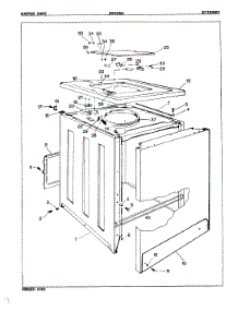 03 - Exterior (Orig. Rev. A) parts for Crosley Washer CW20M4A from AppliancePartsPros.com