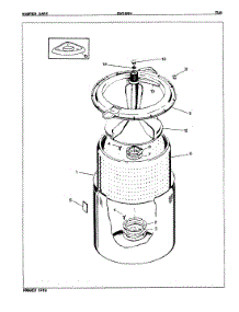 05 - Tub (Orig. Rev. A) parts for Crosley Washer CW20M4A from AppliancePartsPros.com