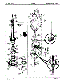 03 - Transmission (Orig. Rev. A-B) parts for Crosley Washer CW20M6A from AppliancePartsPros.com