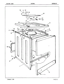 03 - Exterior parts for Crosley Washer CW20M8 from AppliancePartsPros.com