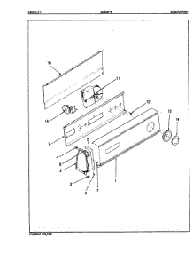 02 - Control Panel (Orig. Rev. A-D) parts for Crosley Washer CW20P4W from AppliancePartsPros.com