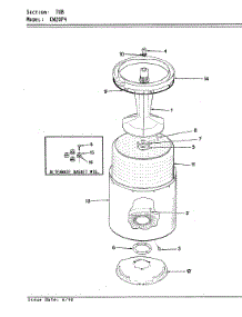05 - Tub (Orig. Rev. A-D) parts for Crosley Washer CW20P4W from AppliancePartsPros.com