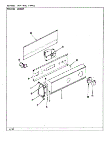 06 - Control Panel (Rev. F-K) parts for Crosley Washer CW20P5A from AppliancePartsPros.com