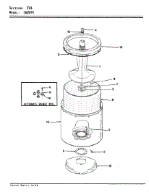 13 - Tub (Rev. E) parts for Crosley Washer CW20P5A from AppliancePartsPros.com