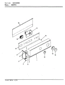 03 - Control Panel parts for Crosley Washer CW20P5AC from AppliancePartsPros.com