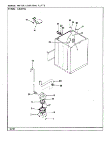 11 - Water Carrying (Rev. A-E) parts for Crosley Washer CW20P5AC from AppliancePartsPros.com