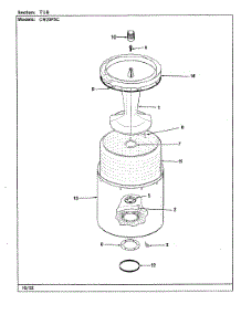05 - Tub (Rev. A-E) parts for Crosley Washer CW20P5HC from AppliancePartsPros.com