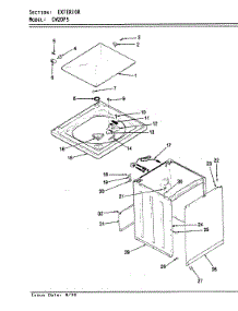 07 - Exterior (Orig. Rev. A-D) parts for Crosley Washer CW20P5W from AppliancePartsPros.com