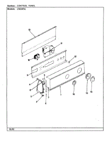 04 - Control Panel (Rev. A-E) parts for Crosley Washer CW20P5WC from AppliancePartsPros.com