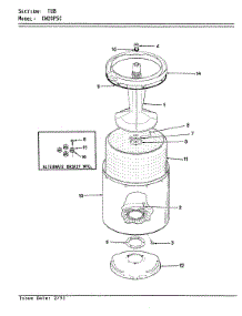09 - Tub parts for Crosley Washer CW20P5WC from AppliancePartsPros.com
