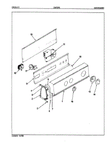 05 - Control Panel (Rev. E-H) parts for Crosley Washer CW20P6A from AppliancePartsPros.com