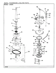 08 - Transmission & Related Parts (Rev. J-N) parts for Crosley Washer CW20P6A from AppliancePartsPros.com