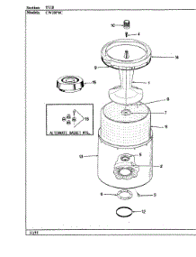 07 - Tub parts for Crosley Washer CW20P6AC from AppliancePartsPros.com
