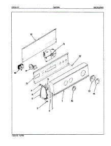 04 - Control Panel (Orig. Rev. A-D) parts for Crosley Washer CW20P6W from AppliancePartsPros.com
