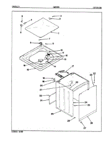 08 - Exterior (Rev. E-H) parts for Crosley Washer CW20P6W from AppliancePartsPros.com