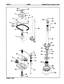 10 - Transmission (Orig. Rev. A-D) parts for Crosley Washer CW20P6W from AppliancePartsPros.com