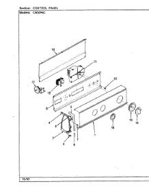 04 - Control Panel (Rev. A-E) parts for Crosley Washer CW20P6WC from AppliancePartsPros.com