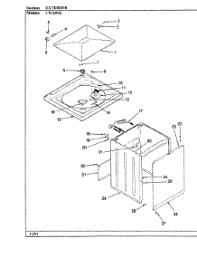05 - Exterior parts for Crosley Washer CW20P6WC from AppliancePartsPros.com