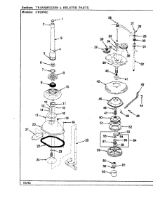 08 - Transmission (Rev. A-E) parts for Crosley Washer CW20P6WC from AppliancePartsPros.com