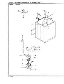 11 - Water Carrying parts for Crosley Washer CW20P6WC from AppliancePartsPros.com