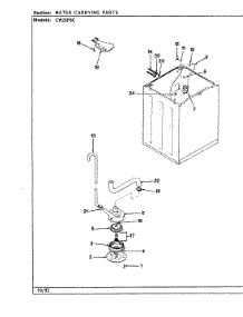 12 - Water Carrying (Rev. A-E) parts for Crosley Washer CW20P6WC from AppliancePartsPros.com