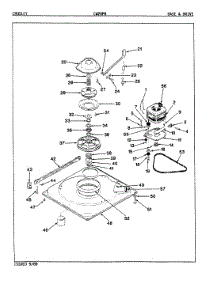 02 - Base & Drive (Orig. Rev. E-J) parts for Crosley Washer CW20P8A from AppliancePartsPros.com