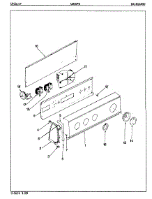 03 - Control Panel (Orig. Rev. A-D) parts for Crosley Washer CW20P8A from AppliancePartsPros.com
