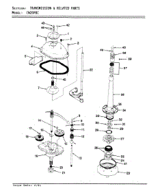 03 - Transmission parts for Crosley Washer CW20P8AC from AppliancePartsPros.com