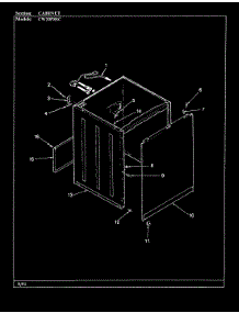 03 - Cabinet (Orig-Cw20p8xsc) parts for Crosley Washer CW20P8ASC from AppliancePartsPros.com