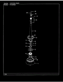 04 - Center Post (Orig-Cw20p8xsc) parts for Crosley Washer CW20P8ASC from AppliancePartsPros.com