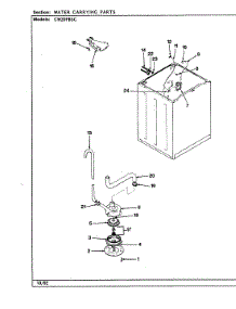 12 - Water Carrying (Cw20p8xsc)(Rev. A-E) parts for Crosley Washer CW20P8ASC from AppliancePartsPros.com