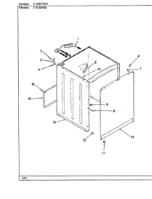 02 - Cabinet (Cw20p8d) parts for Crosley Washer CW20P8D from AppliancePartsPros.com
