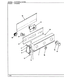 04 - Control Panel (Cw20p8d) parts for Crosley Washer CW20P8D from AppliancePartsPros.com