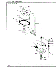 07 - Transmission (Cw20p8d) parts for Crosley Washer CW20P8D from AppliancePartsPros.com