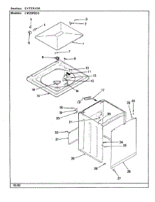 03 - Exterior (Cw20p8ds)(Rev. A-D) parts for Crosley Washer CW20P8DS from AppliancePartsPros.com