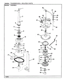 04 - Transmission (Cw20p8ds)(Rev. A-D) parts for Crosley Washer CW20P8DS from AppliancePartsPros.com
