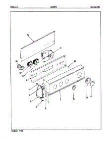 02 - Control Panel (Orig. Rev. E-J) parts for Crosley Washer CW20P8H from AppliancePartsPros.com